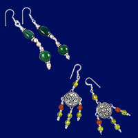 Aventurine and Peridot Earring 